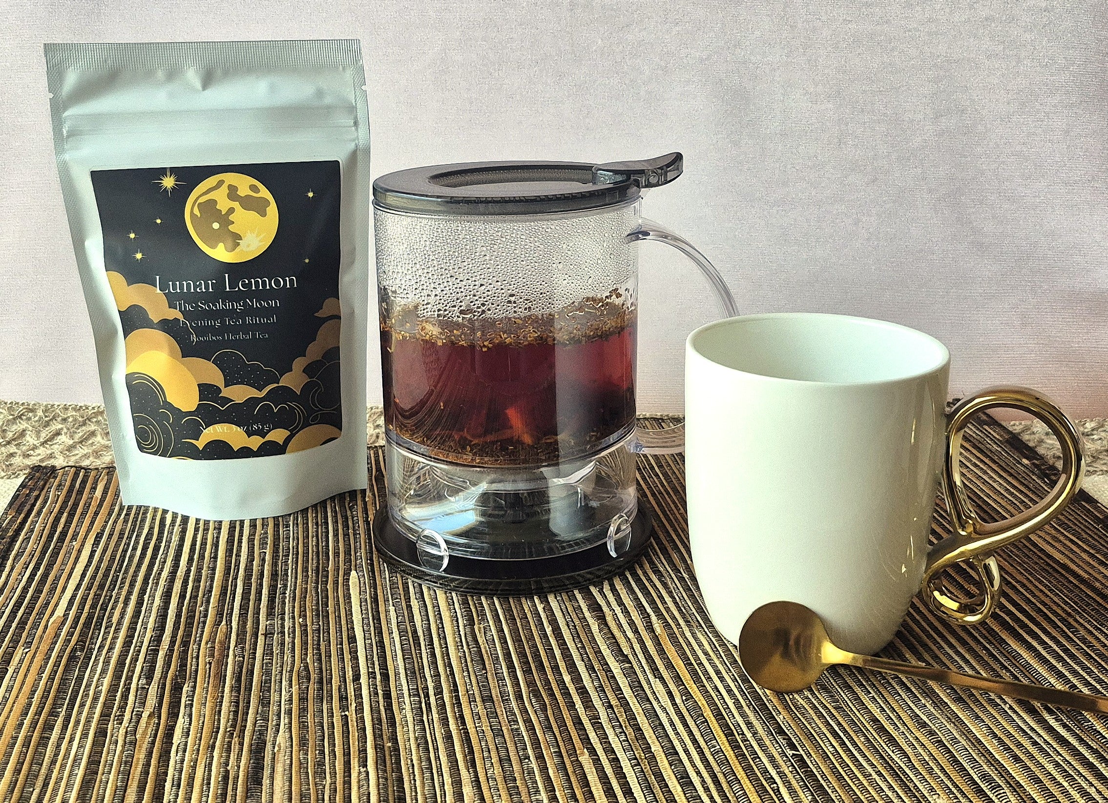 Evening Tea Ritual Unwind Kit | Gravity Teapot & Caffeine-Free Rooibos ...